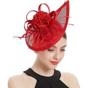 Fascinator Hats for Women 2007 Red